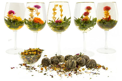 Organic blooming tea display